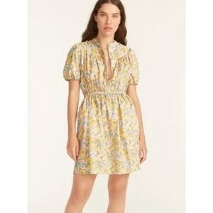 J.Crew Liberty Dress‎ Womens Small Elysian Floral Print Short Sleeve Cottagecore